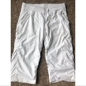 Lululemon Studio Crops with drawstrings size 12